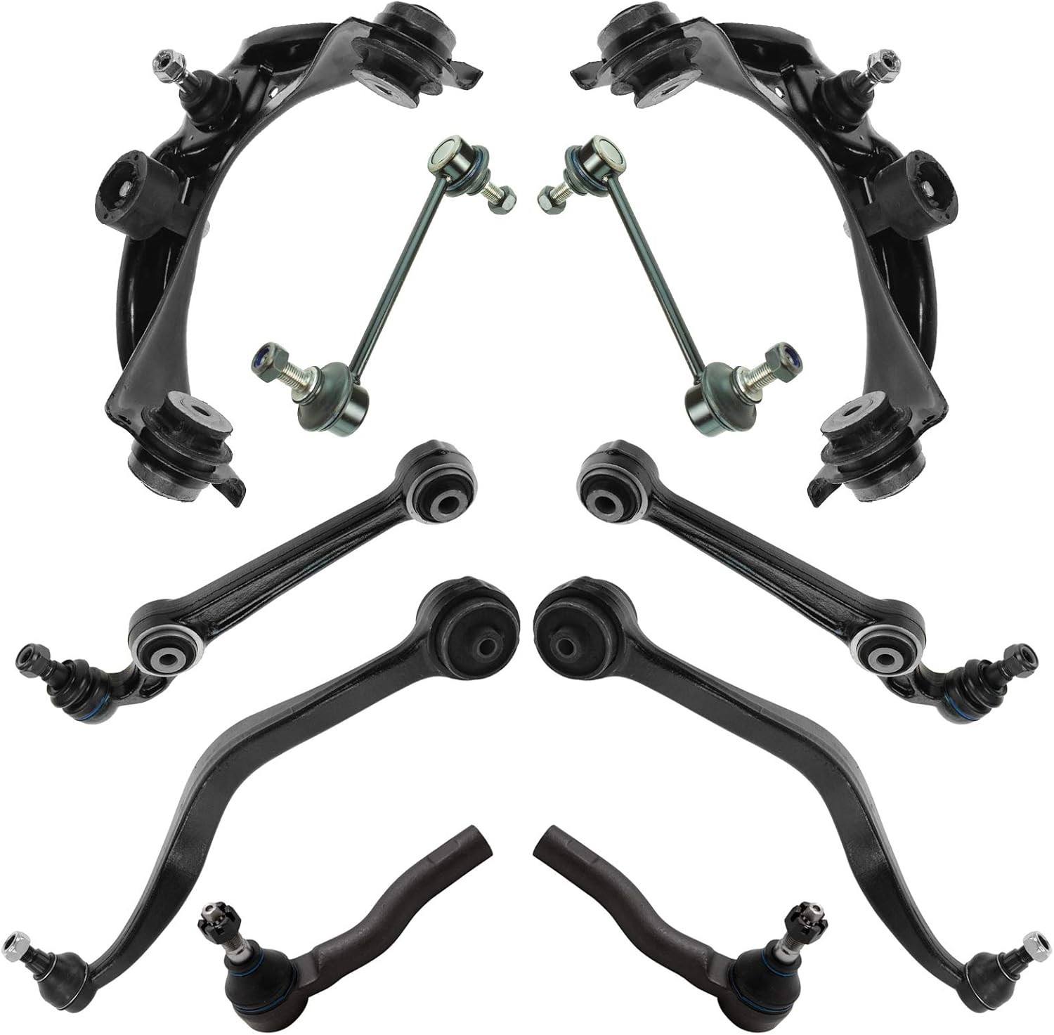 TRQ Front Steering & Suspension Kit for Ford Fusion 2010-2012