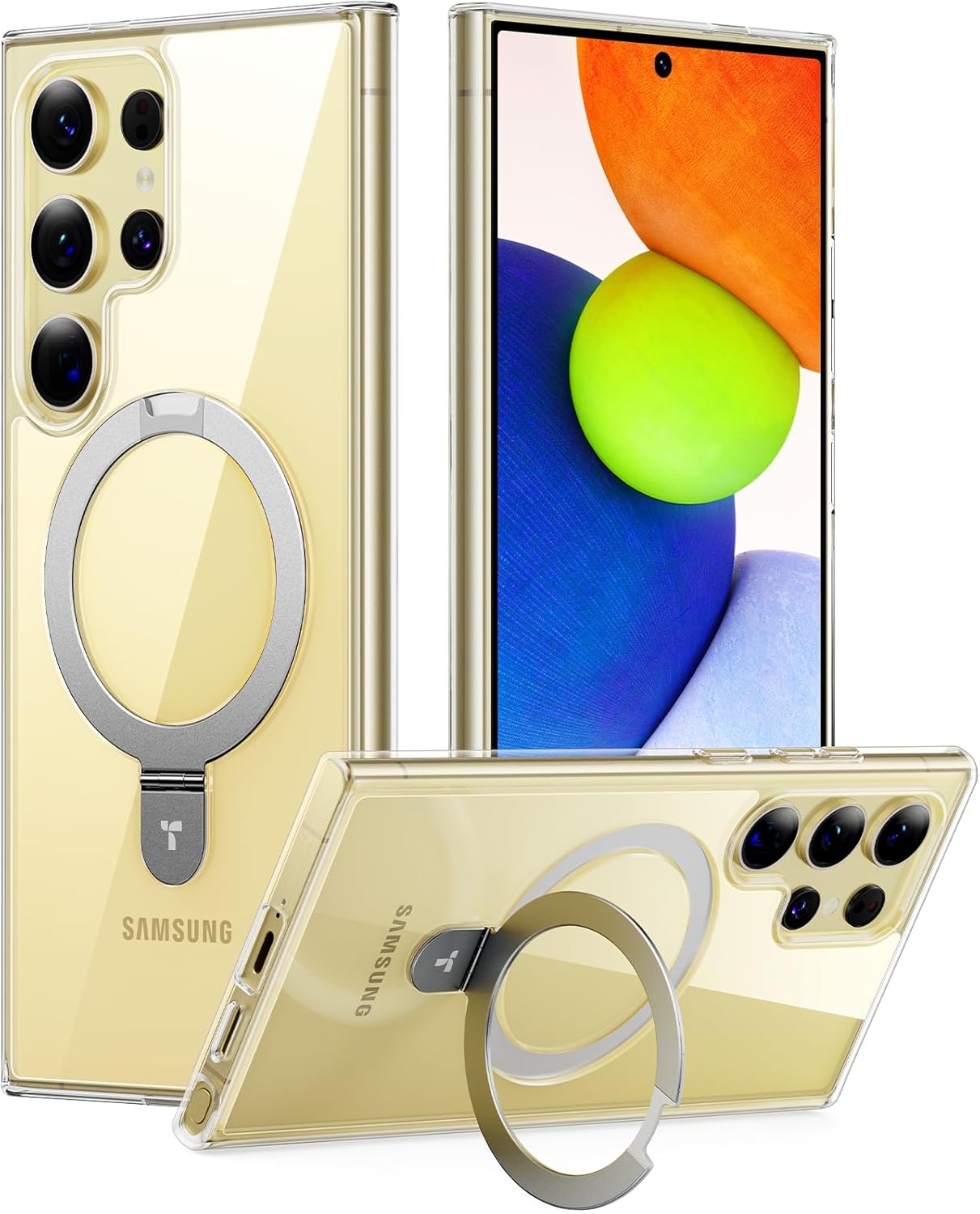 TORRAS Magnetic Ostand Ring Case for Samsung Galaxy S24 Ultra