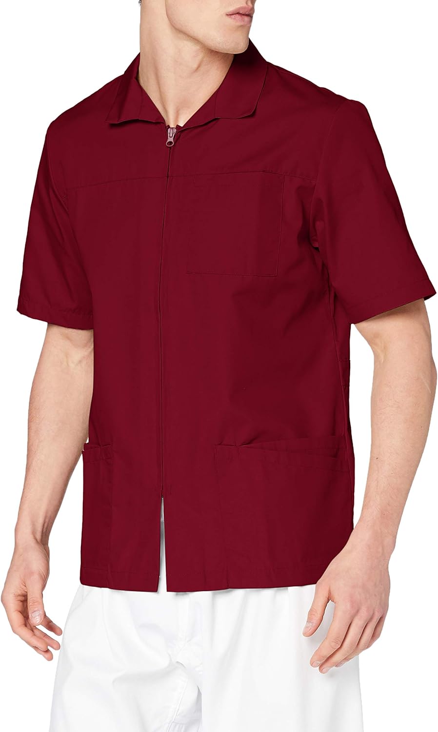 Adar Universal Scrubs for Men - Stylish Zippered Jacket