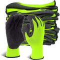 Evridwear Crinkle Latex Work Gloves - Lightweight Grip and Protection