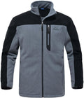 Rdruko Men's Fleece Jackets Full Zip Lightweight Outdoor (Style BLSG)