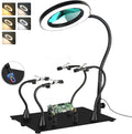 Drdefi Magnetic Helping Hands Soldering Station with 10X Magnifier