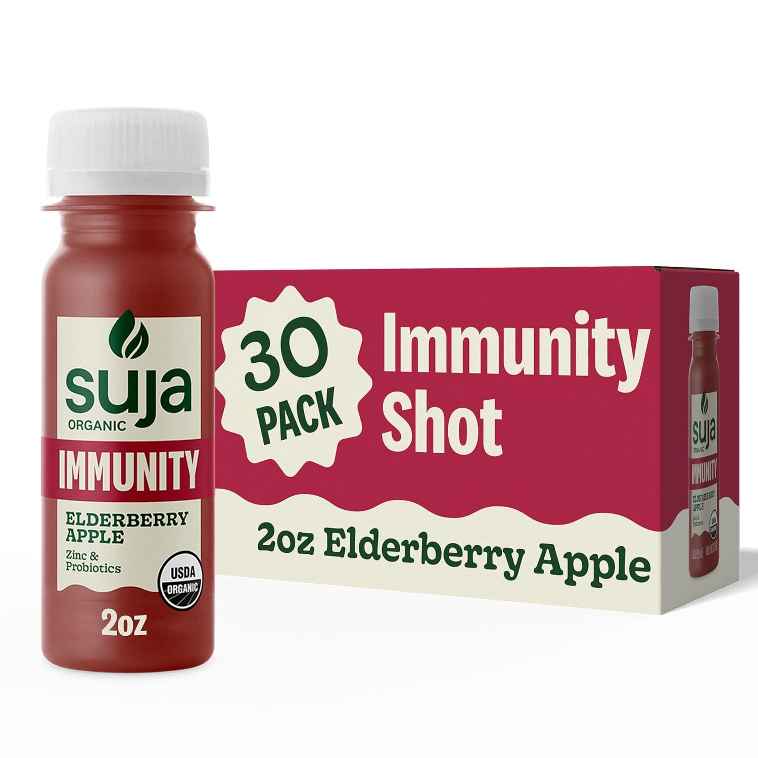 Suja Organic Immunity Elderberry Shot for Daily Wellness Boost