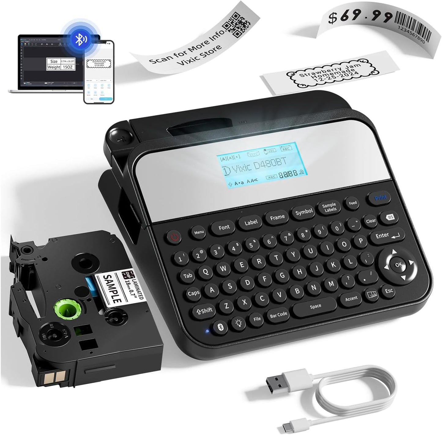 Vixic Bluetooth Label Maker - Organize Effortlessly