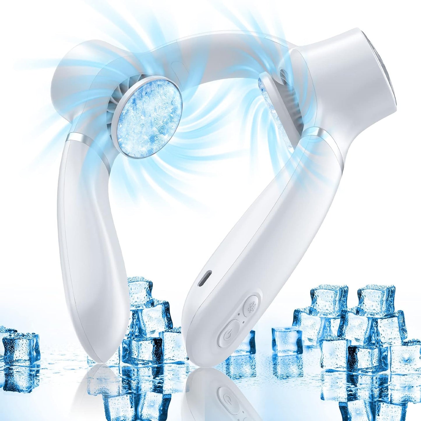 EVILLT Rechargeable Neck Fan | 2X Cooling | Portable