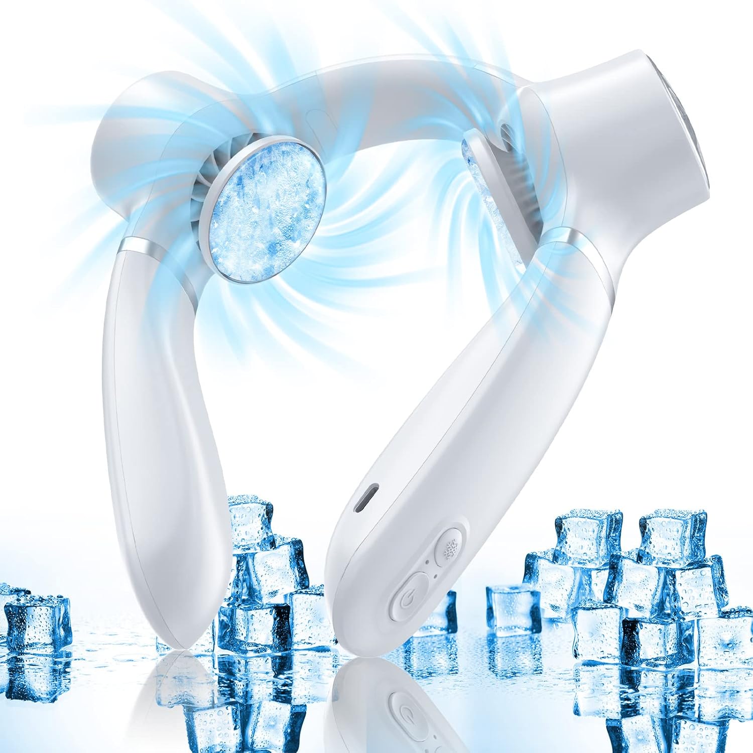 EVILLT Rechargeable Neck Fan | 2X Cooling | Portable