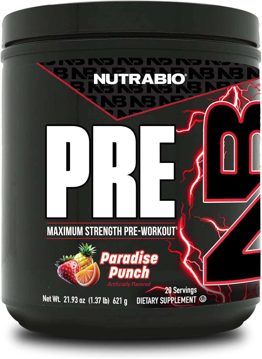 NutraBio Preworkout Powder for Explosive Energy and Focus