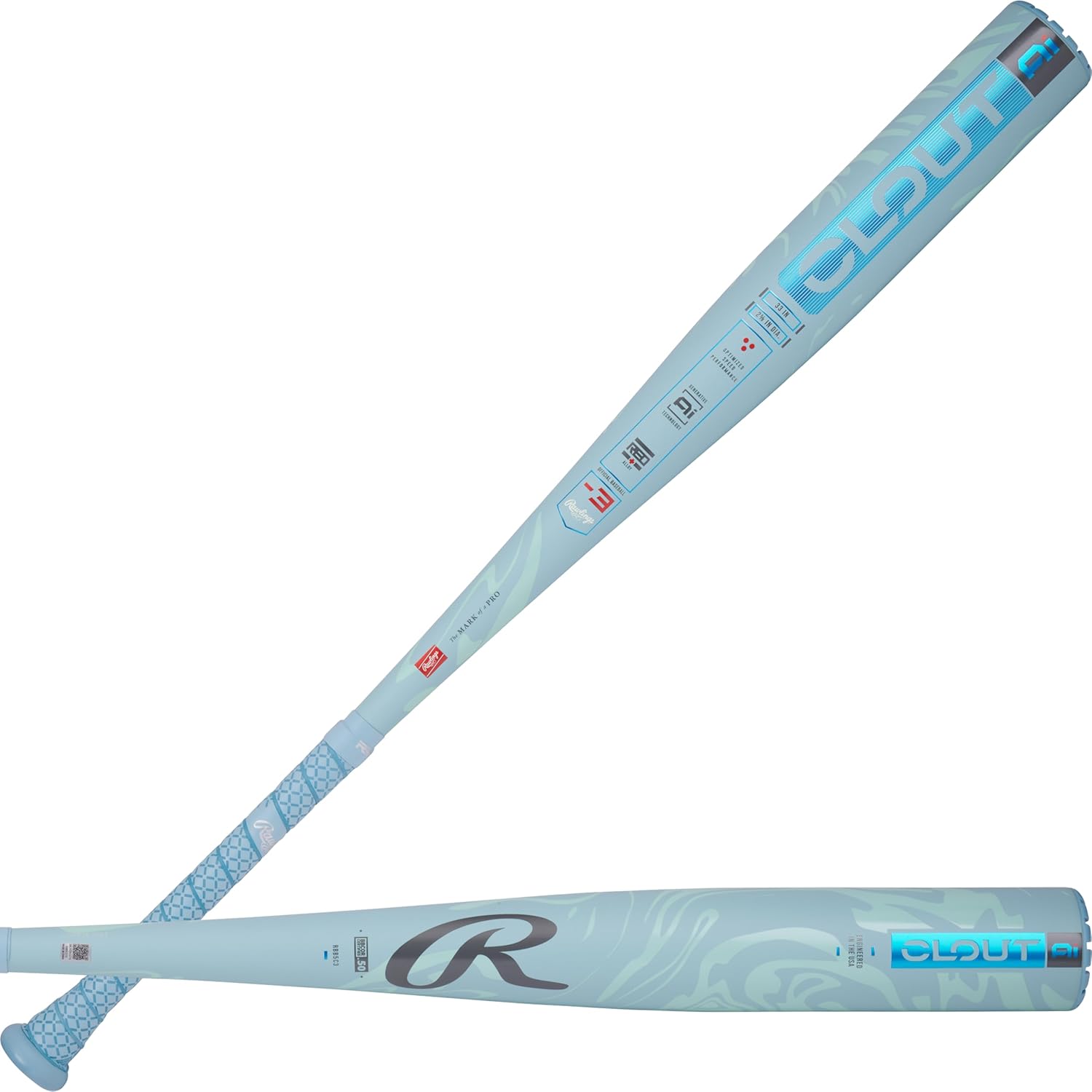 Rawlings 2025 Clout AI Baseball Bat - BBCOR -3 Drop 2 5/8 in