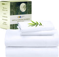 Rayon from Bamboo Sheets Cal King - Luxury Cooling White Set