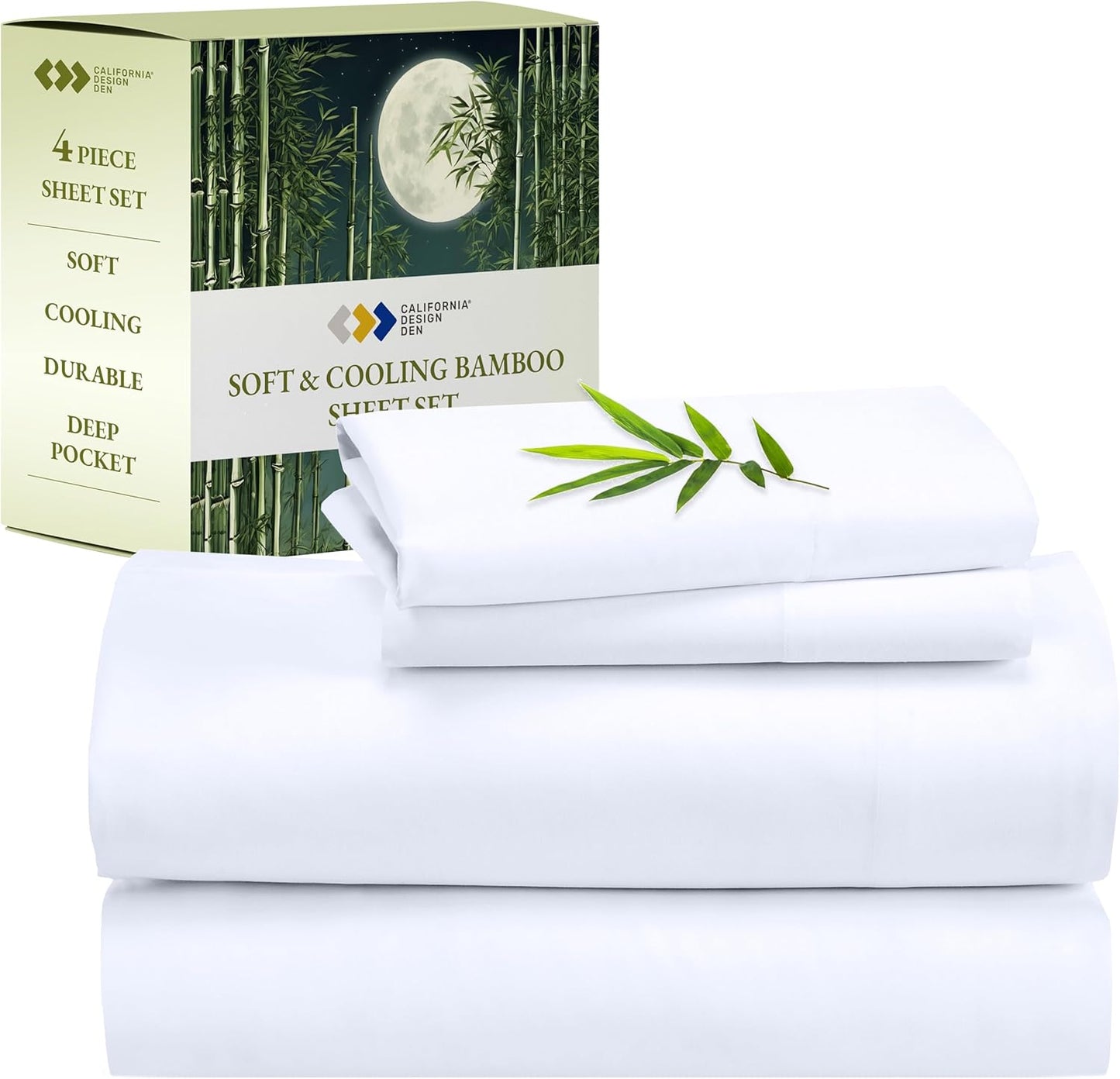 California Design Den Rayon from Bamboo Sheets for Cal King Beds