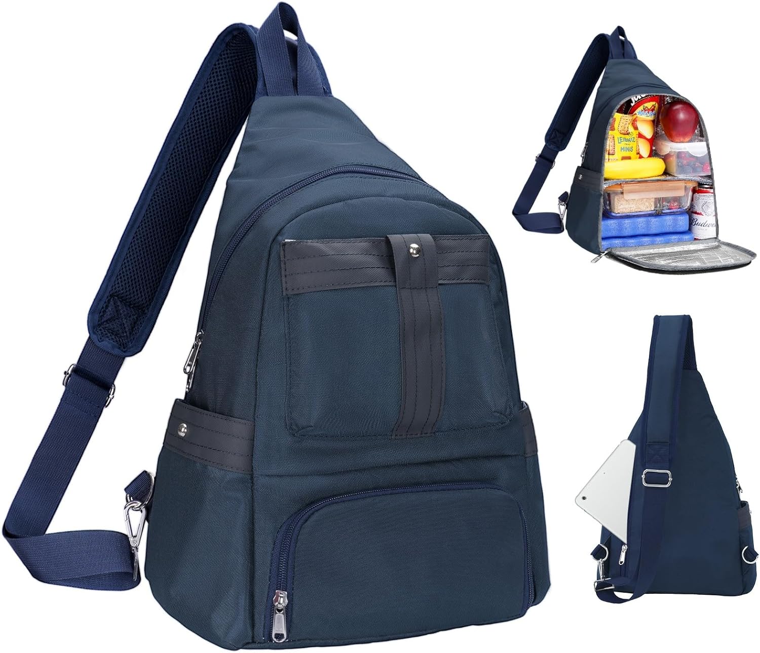 Crossbody Lunch Backpack with Insulated Dual Compartment Design