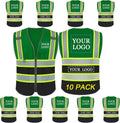 Custom Logo Safety Vest Class 2 High Visibility Reflective Vest Tools