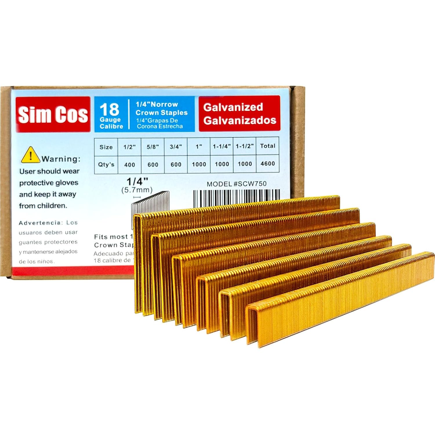 18 Gauge Narrow Crown Staples for Heavy Duty Stapling Needs
