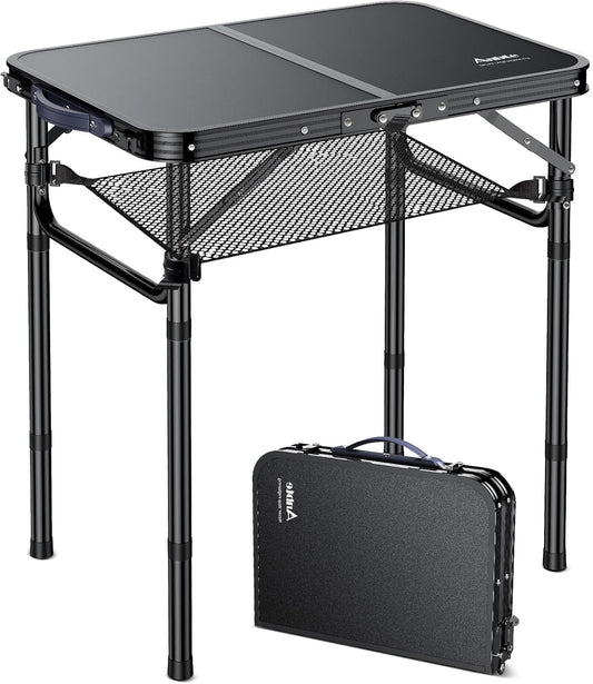 Portable Folding Camping Table with Storage - Lightweight & Waterproof