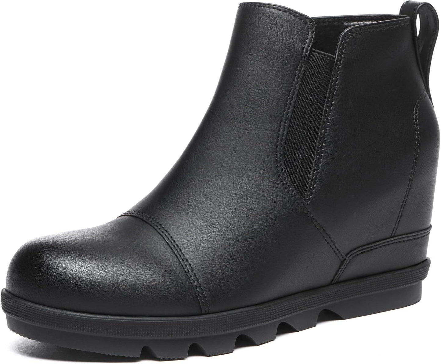Athlefit Women's Wedge Ankle Boots for Stylish Comfort
