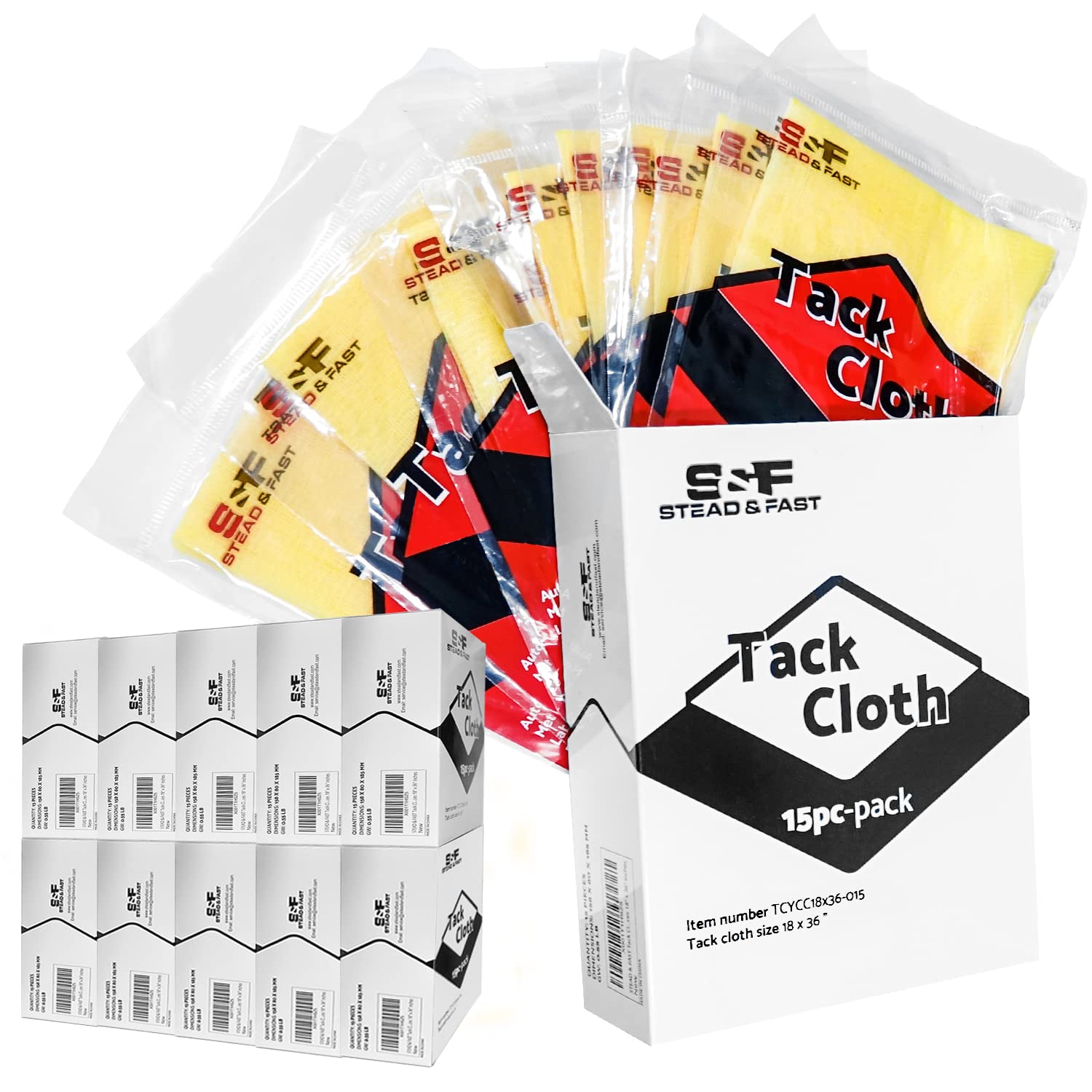 Tack Cloth Bulk Case 150-pc for Woodworking and Automotive Use