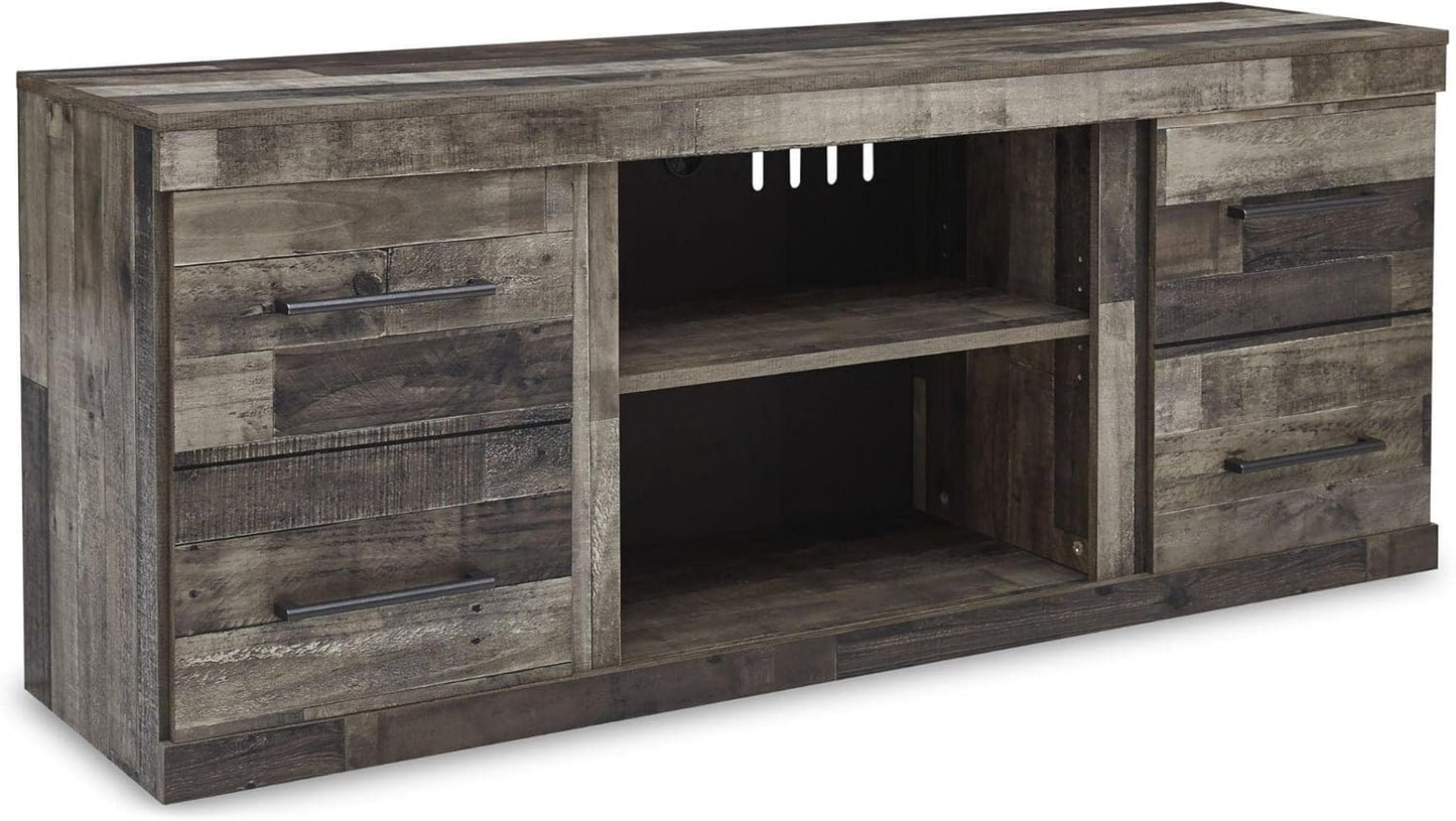 Ashley Derekson TV Stand: Stylish Fireplace Option