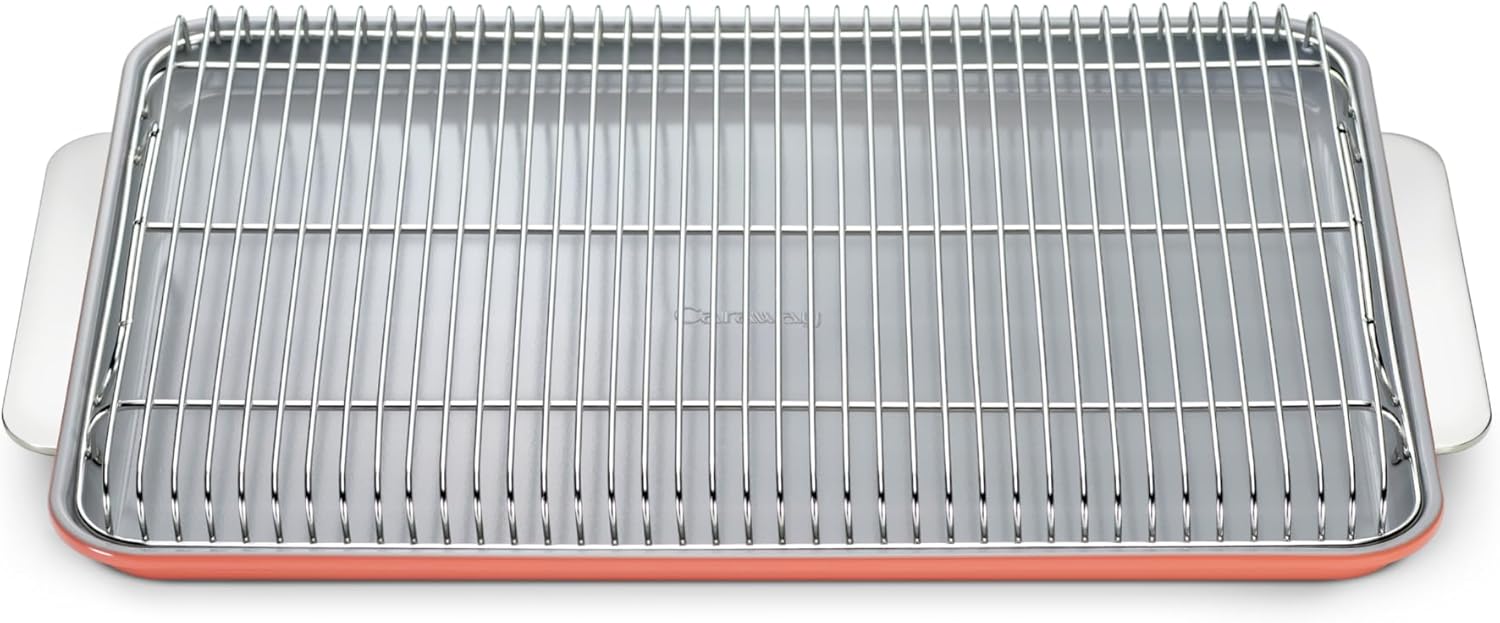 Caraway Non-Stick Ceramic Baking Sheet & Cooling Rack for Baking