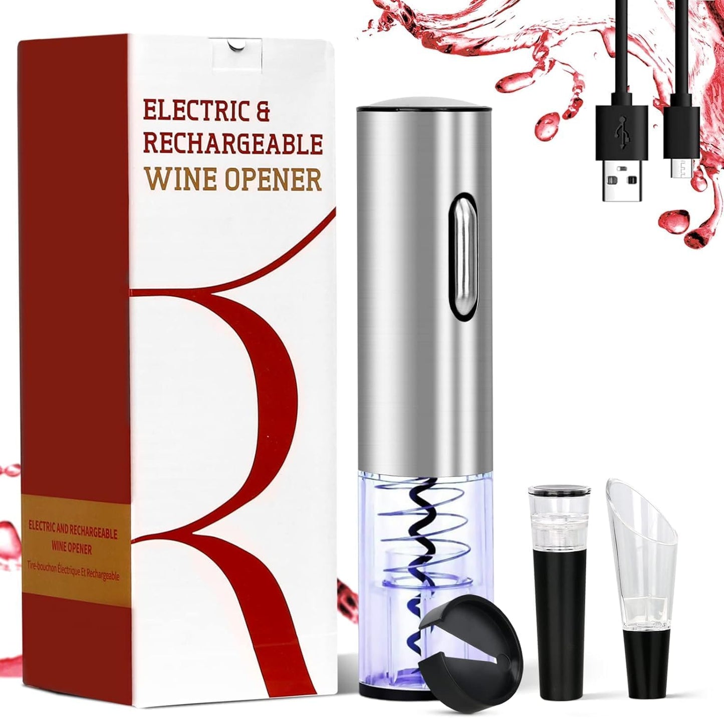 Effortless Uncorking: GOSCIEN Rechargeable Electric Opener