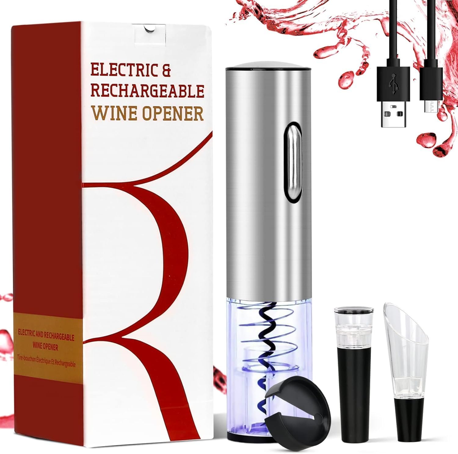 Effortless Uncorking: GOSCIEN Rechargeable Electric Opener