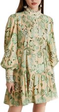 Ruffle Sleeve Tunic Midi Dress Flowy Shift Sundress for All