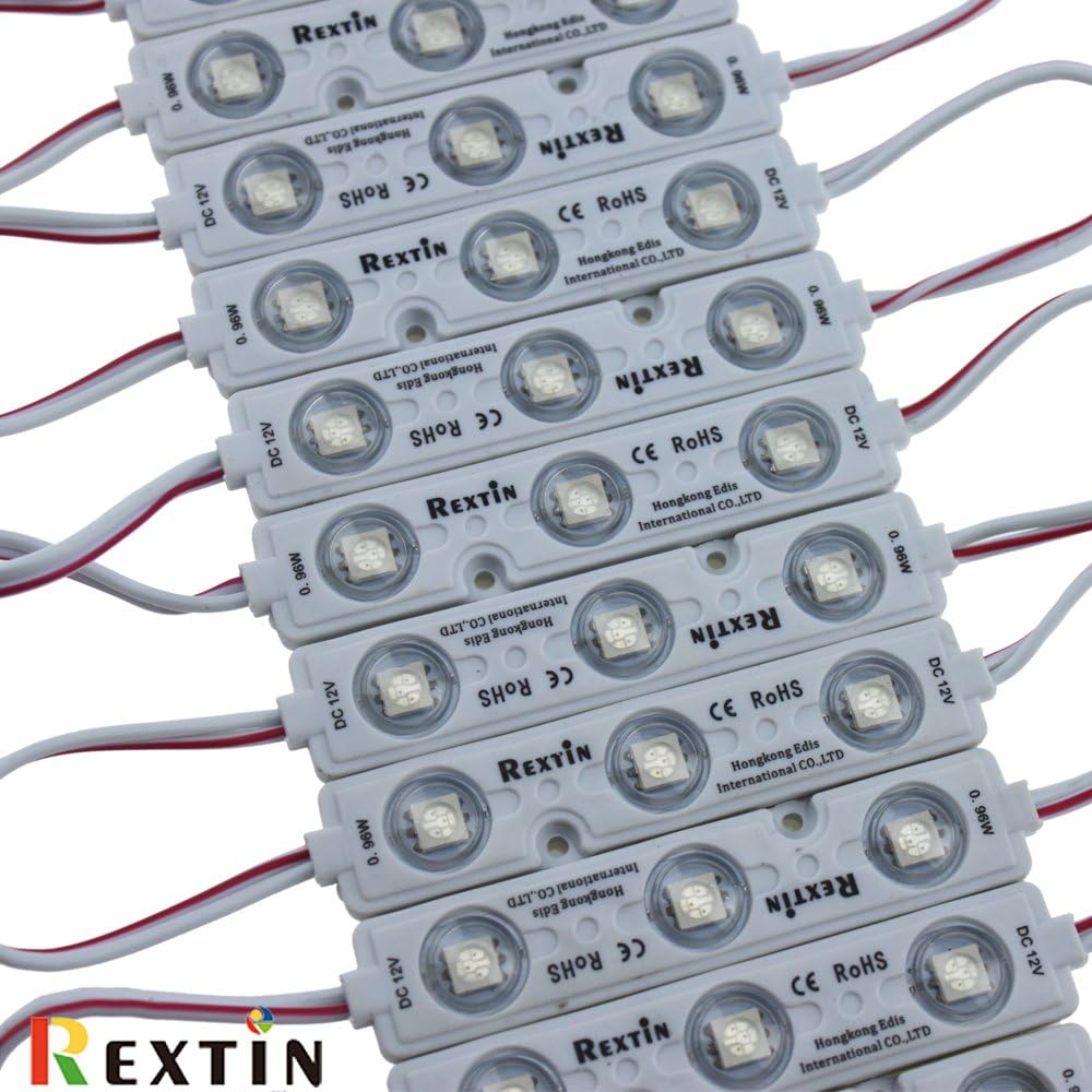 REXTiN Super Bright 200pcs 3 LED Module Pink for Signs