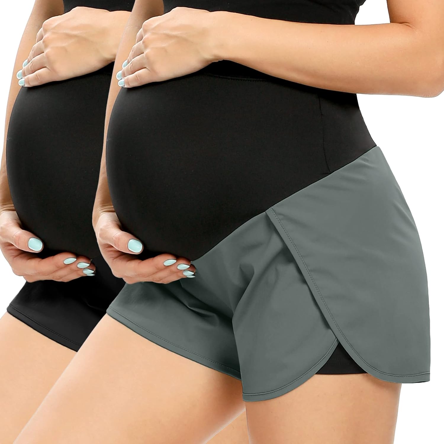 Buttery Soft Women's Maternity Workout Shorts for Active Moms