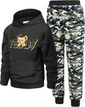 Arshiner 2 Piece Boys Pullover Hoodie and Tracksuit Set