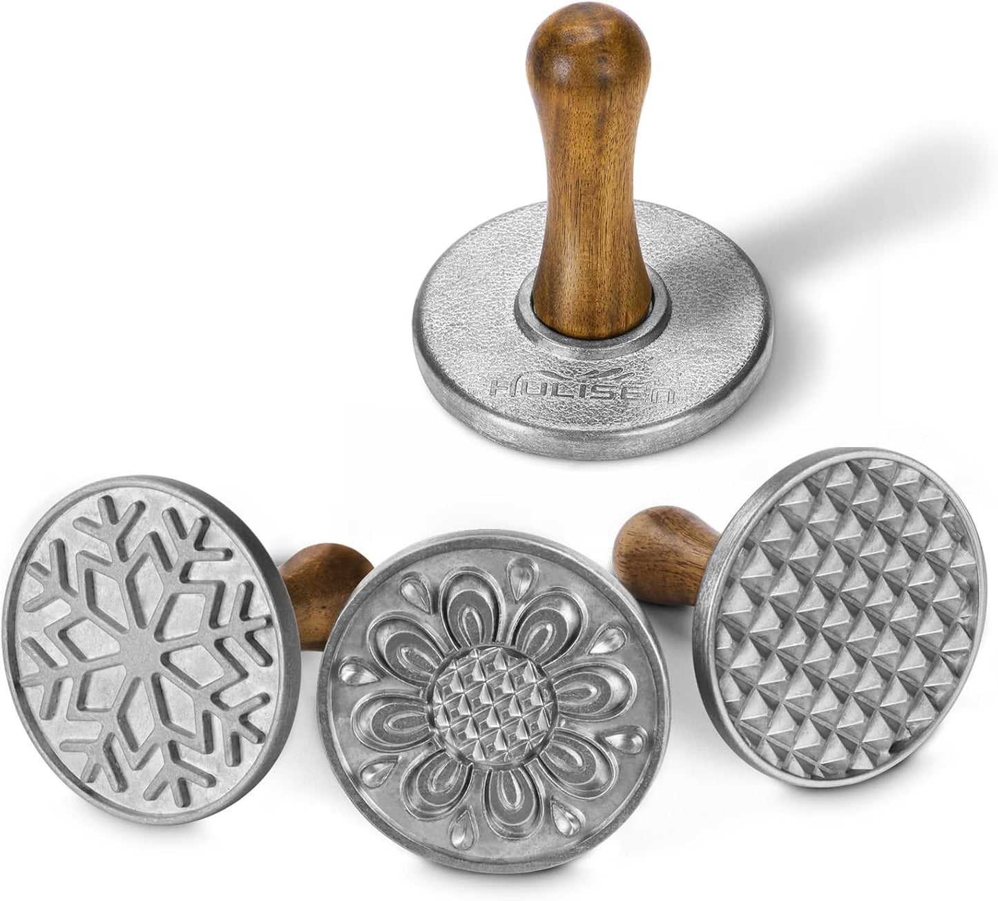 HULISEN Cookie Stamps Set of 4 for Beautiful DIY Baking