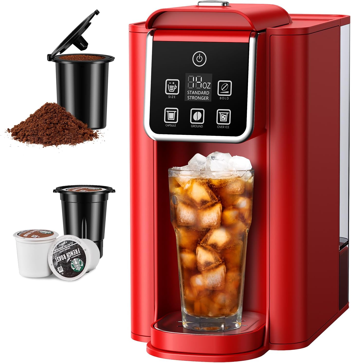 SHARDOR Single Serve Coffee Maker for Hot and Iced Brews