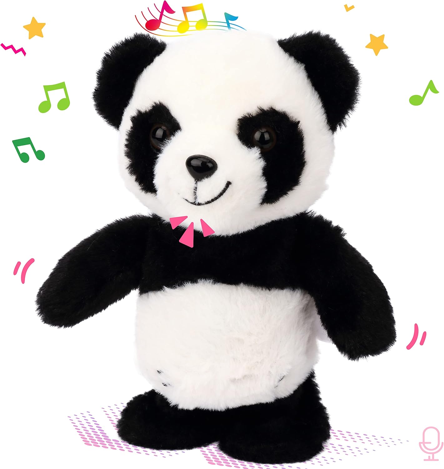 Interactive Talking Panda Toy - Repeat & Walk Fun! 8 Plush