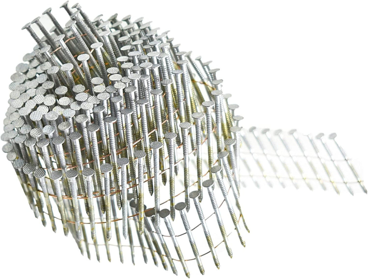 1-1/4-Inch Collated Wire Coil Siding Nails for Easy Installation
