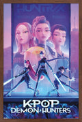 Netflix KPop Demon Hunters (2025) One Sheet Poster - Mahogany Framed