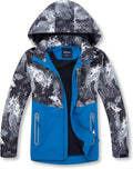 Boys Girls Rain Jacket Lightweight Waterproof Hooded (Style 47DR)