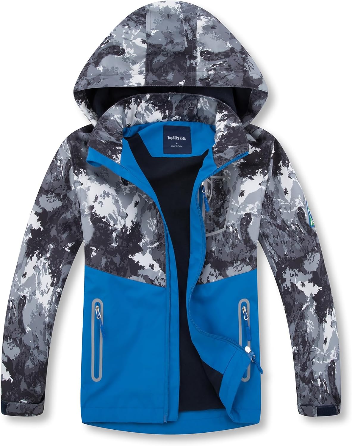 MGEOY Boys Girls Rain Jacket Lightweight Waterproof Hooded Coat