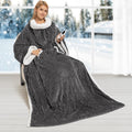 Electric Blanket Heated Throw with Sleeves - Wearable Heated Throw