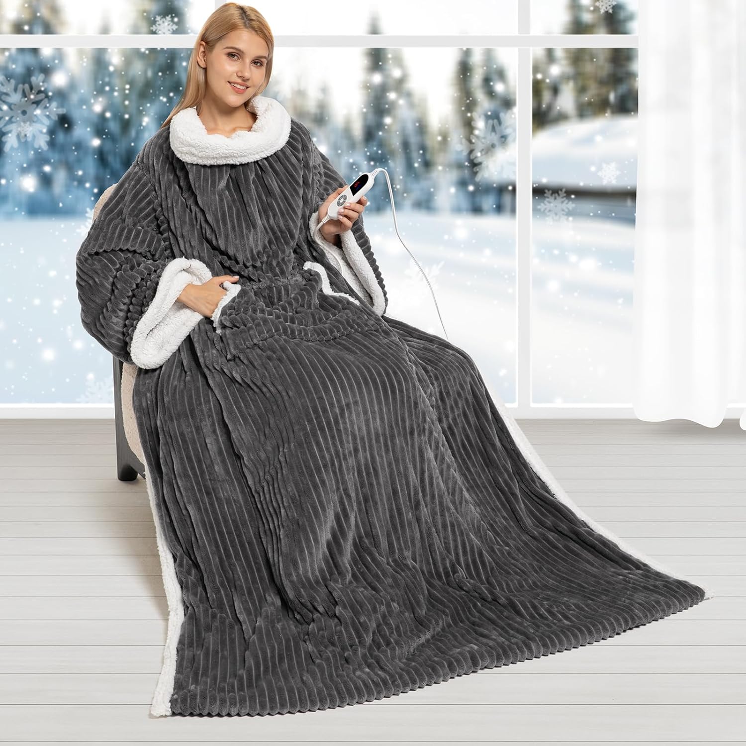 Electric Blanket Heated Throw for Ultimate Comfort and Warmth
