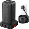 PD 20W USB C Surge Protector Mini Power Strip Tower - Travel Ready