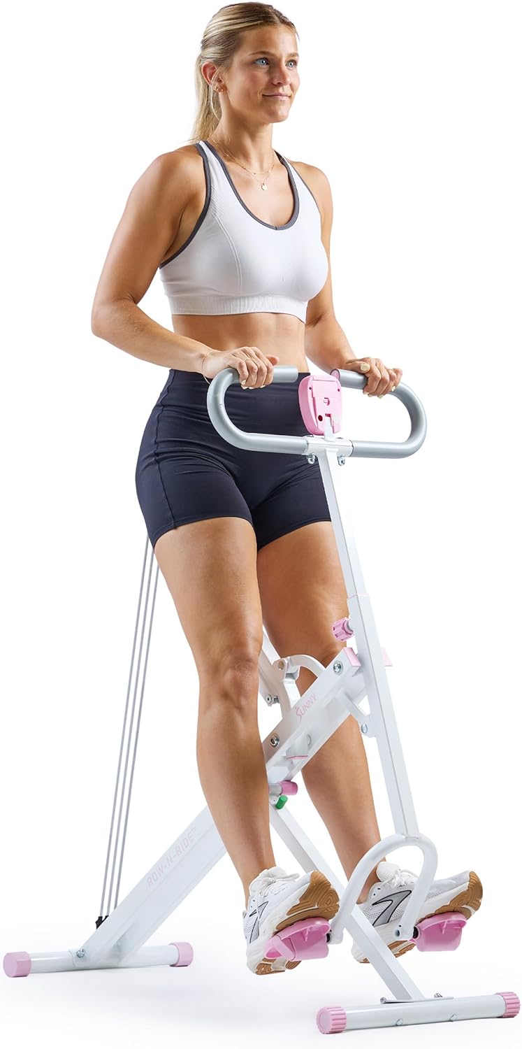 Sunny Health & Fitness Smart Row-N-Ride Trainer for Glutes