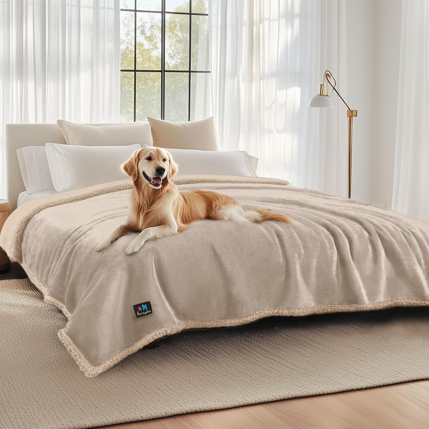 Luciphia Waterproof Pet Blankets for Dogs and Cats, King Size