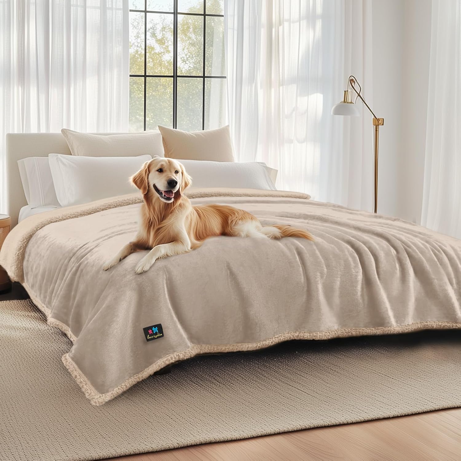 Luciphia Waterproof Pet Blankets for Dogs and Cats, King Size