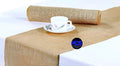 Burlap Table Runners 12 x 72 in 12 PCS - Rustic Natural Set