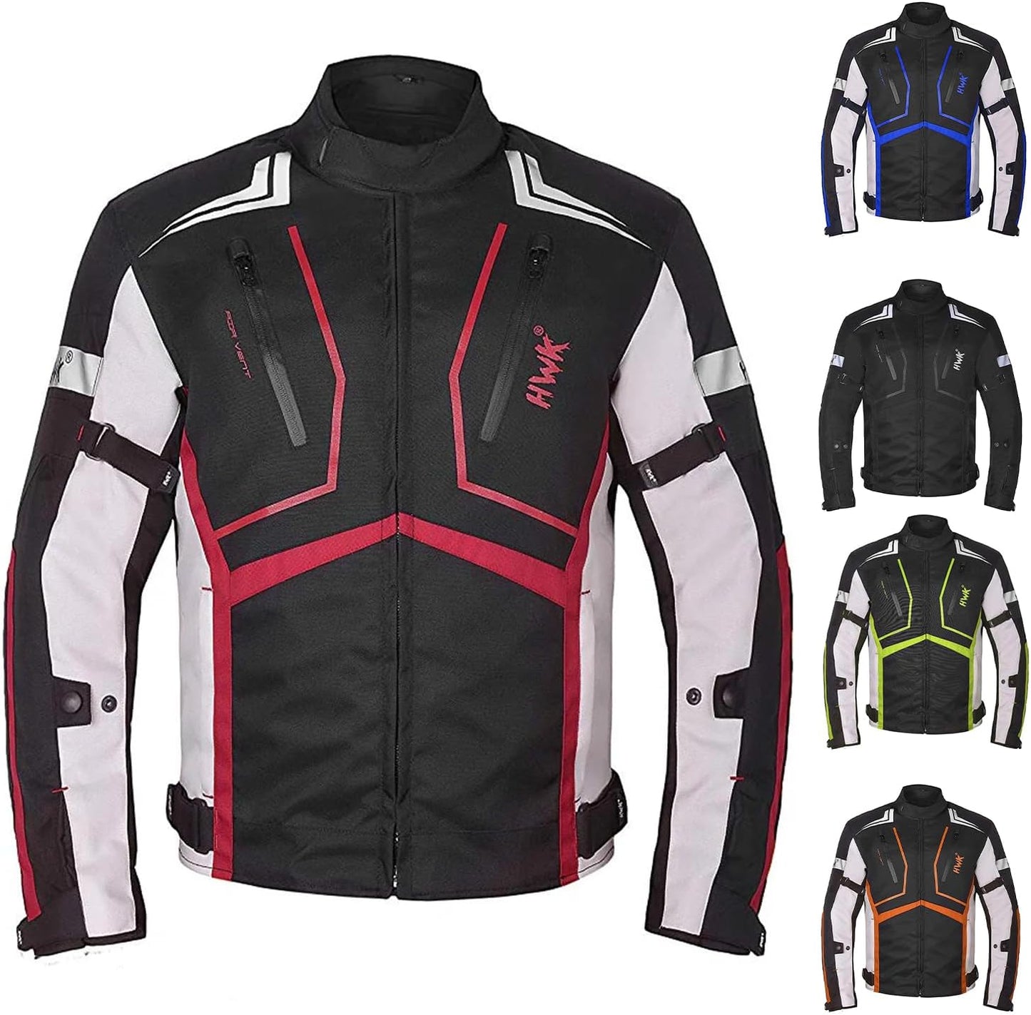 HWK Scorpion Motorcycle Jacket for Men & Women - All-Season Gear