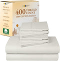 California Design Den King Size 6-Pc Sateen Sheet Set - Ivory