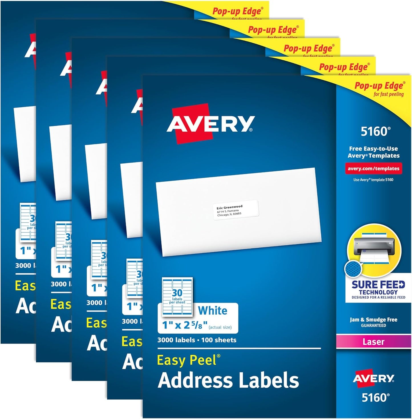 Avery Easy Peel Printable Address Labels for Mailing and Shipping