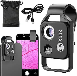 Nanozoom 200x Magnification Portable Smartphone Microscope