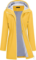 TCOT Rain Jacket Women Lined Waterproof Hooded Trench Coat