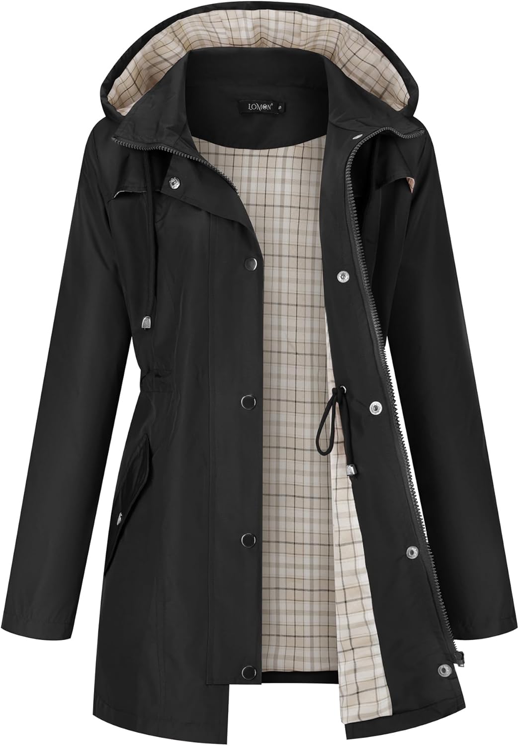 LOMON Women Waterproof Outdoor Hiking Raincoat for All Seasons