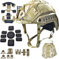 Airsoft Fast Helmet Set with Cover - Comfortable Adjustable Tactical