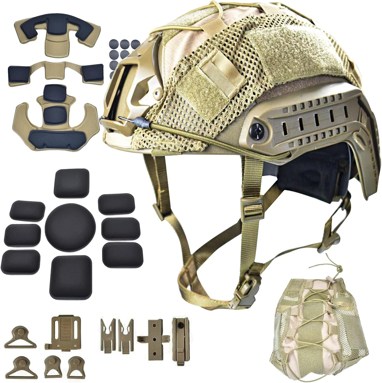Fast Helmet Set: Memory Foam Protection